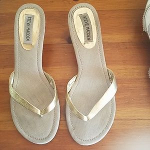 gold heels/sandals
